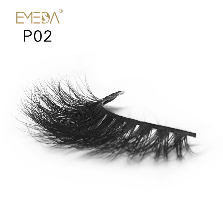 3D Real Mink Fur Eyelashes,100% Handmade Strips Mink Eyelash YH002